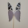 Papillon décoratif en verre à planter – Ornement pour pot de fleurs (intérieur)