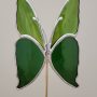 Papillon décoratif en verre à planter – Ornement pour pot de fleurs (intérieur)
