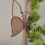 Papillon décoratif en verre à planter – Ornement pour pot de fleurs (intérieur)