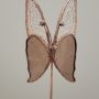 Papillon décoratif en verre à planter – Ornement pour pot de fleurs (intérieur)