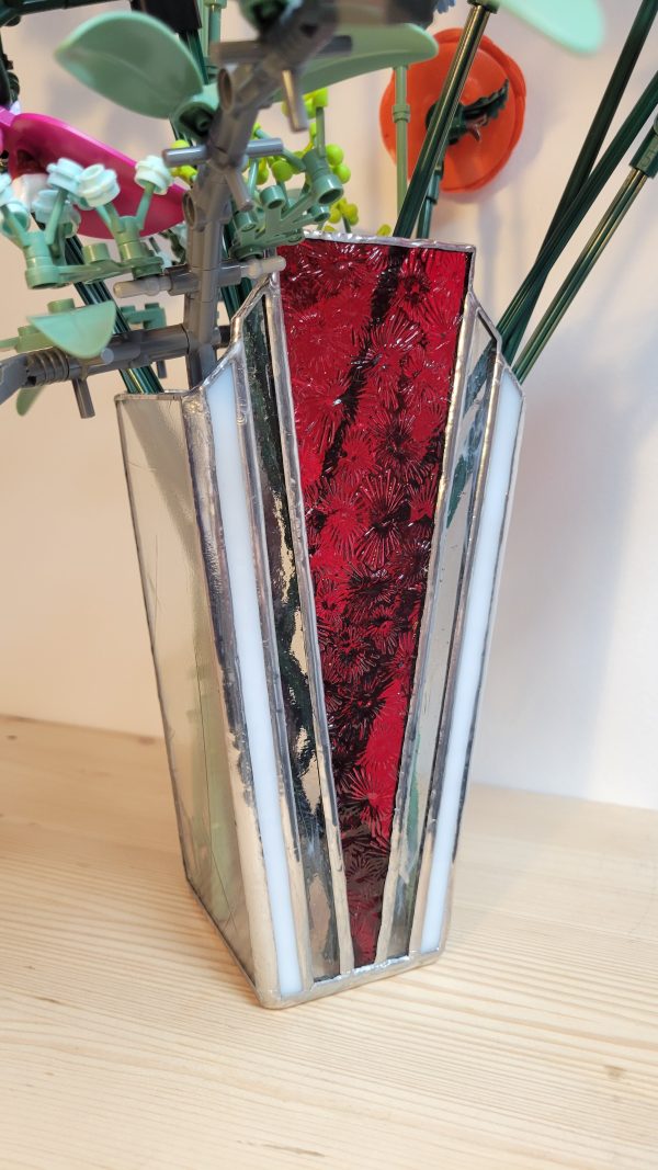 20260312_152437 Vase Art Déco en verre – Vase décoratif pour fleurs séchées et compositions