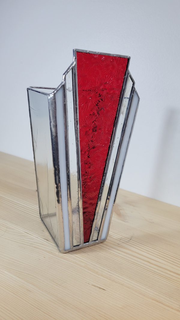 20260312_153159 Vase Art Déco en verre – Vase décoratif pour fleurs séchées et compositions