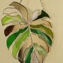 Miroir Feuille Monstera en Verre et Miroir – Décoration Murale Végétale